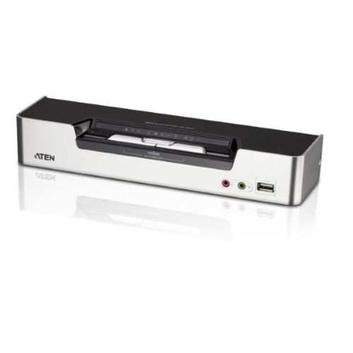 ATEN USB DVI Dual View KVMP Switch CS1642A - Switch KVM / audio / USB - 2 x KVM / audio / USB - 1 utente locale - desktop